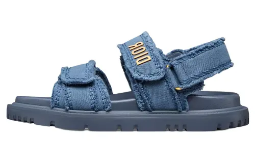 DIOR DiorAct Beach Sandals Women's Blue