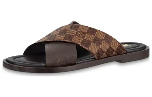 LOUIS VUITTON Slide Slippers Men's Brown