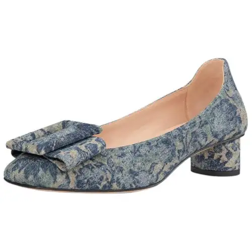 DIOR Idylle Denim Casual Shoes Women's Blue