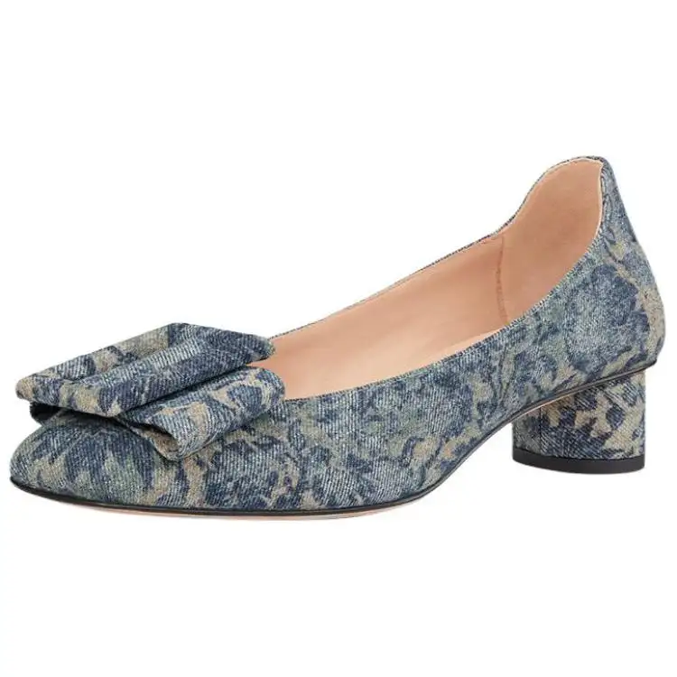 DIOR Idylle Denim Casual Shoes Women's Blue