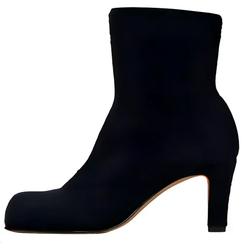 Bottega Veneta Sheepskin Ankle Boots Women's Black