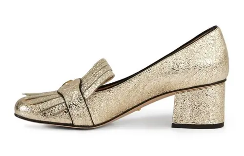 GUCCI Gold Marmont 55mm Pumps