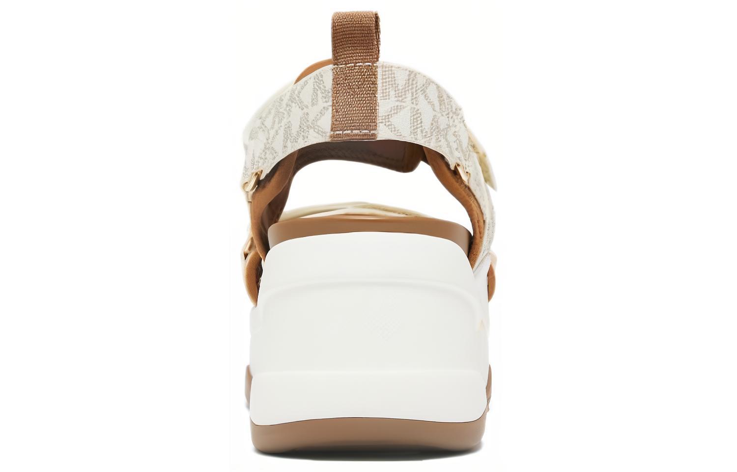 MICHAEL KORS Fabric Beach Sandals Women's Brown