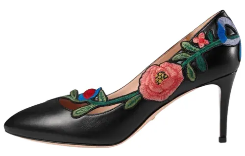 GUCCI Slim Heel High Heels Women's Black