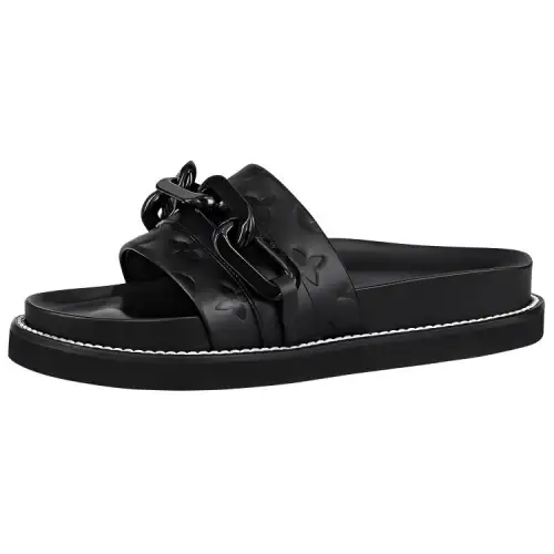 LOUIS VUITTON Sunset Stylish Sandal Women's Black