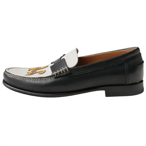 HERMES Kennedy Loafers Women's White