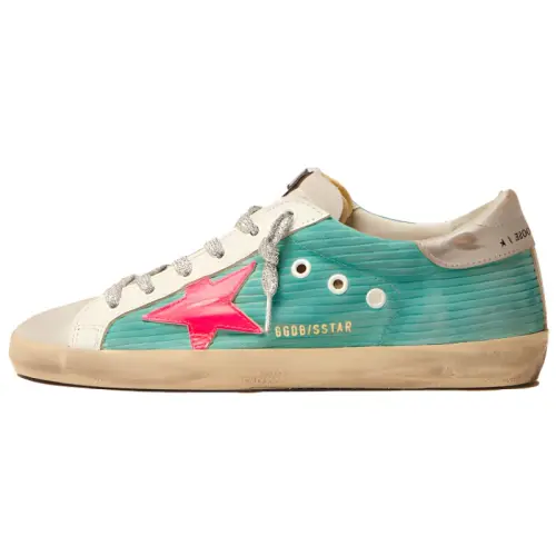 Golden Goose Super Star Low top Skateboard Shoes Women's Green