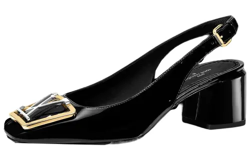 LOUIS VUITTON Madeleine High Heels Women's Black