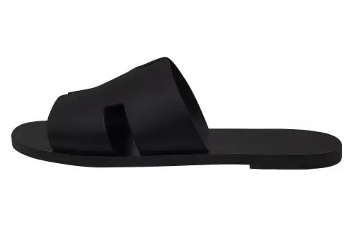 HERMES Slide Slippers Men's Black