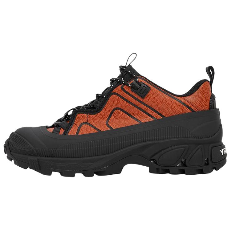 Burberry Arthur Abrasion Resistant Low top Casual Shoes Men's Black Orange