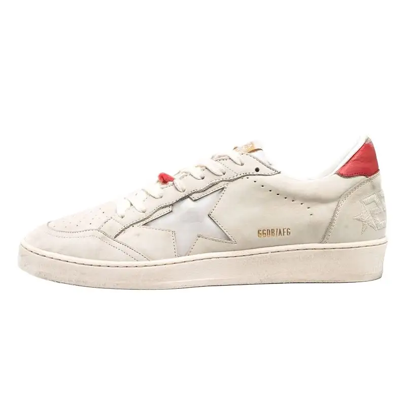 Golden Goose Ball Star Fabric Low top Skateboard Shoes Men's Ecru
