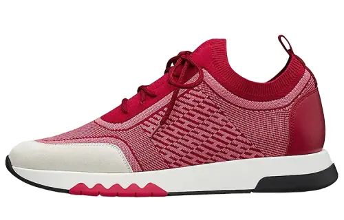 HERMES Low top Athletic Shoes Women's Red