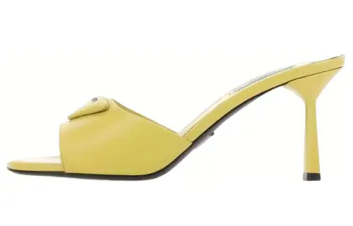 PRADA Slide Slippers Women's Yellow