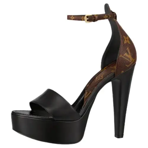 LOUIS VUITTON Afterglow High Heel Casual Sandal Greater Than 8cm Women's