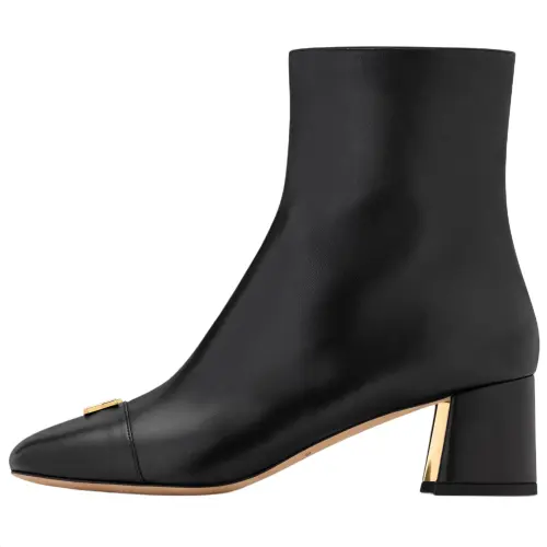 LOUIS VUITTON SWING Ankle Boots 5.5cm Women's Black