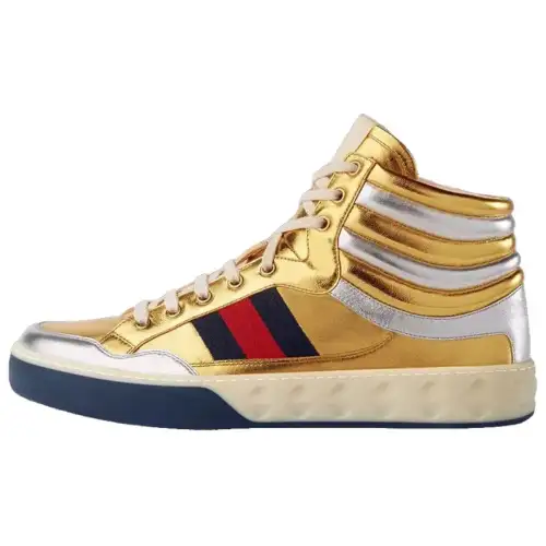 Gucci Leather High 'Metallic Gold'