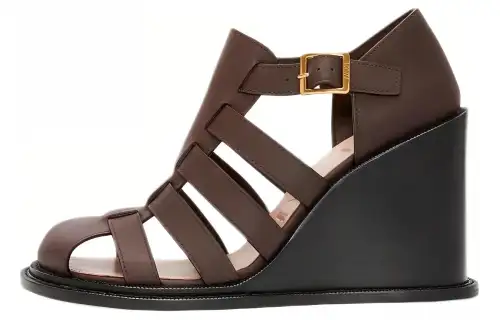 LOEWE Campo Roman Sandals 9cm Women's Dark Brown