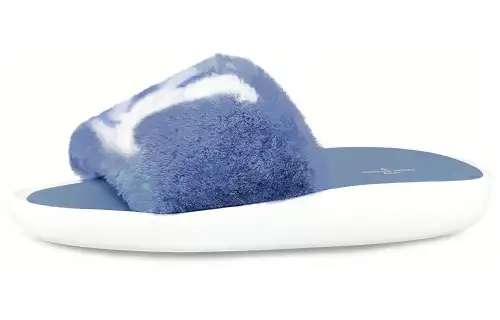 LOUIS VUITTON Sunbath Slide Slippers Women's Blue