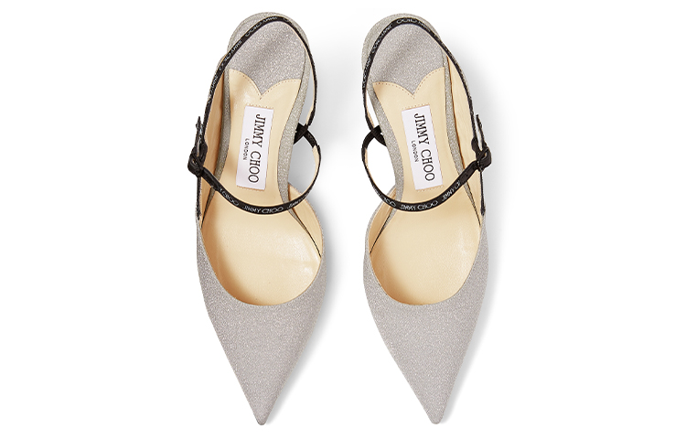 Jimmy Choo Ray Leather Slim Heel High Heels 6.5cm Women's Silver
