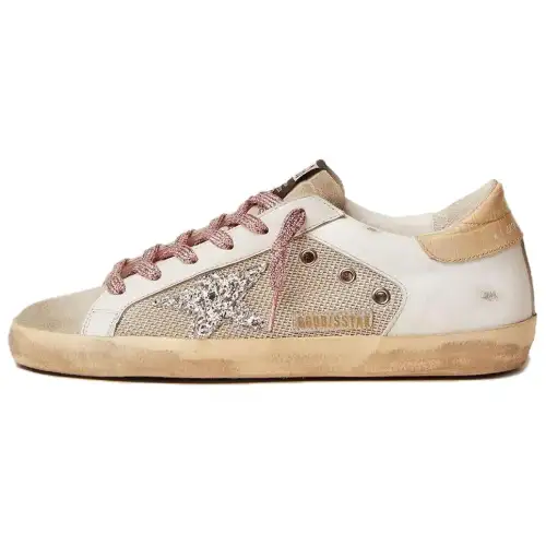 Golden Goose Super Star Leather Low top Skateboard Shoes Women's White