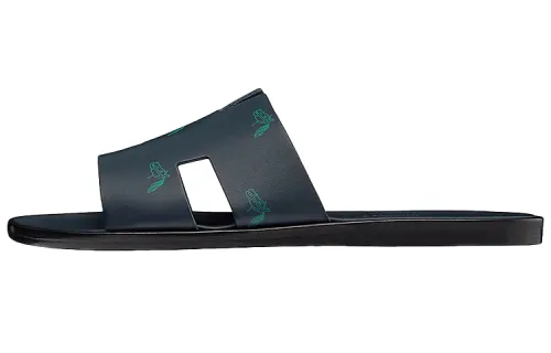 HERMES Izmir Slide Slippers Men's Dark Blue
