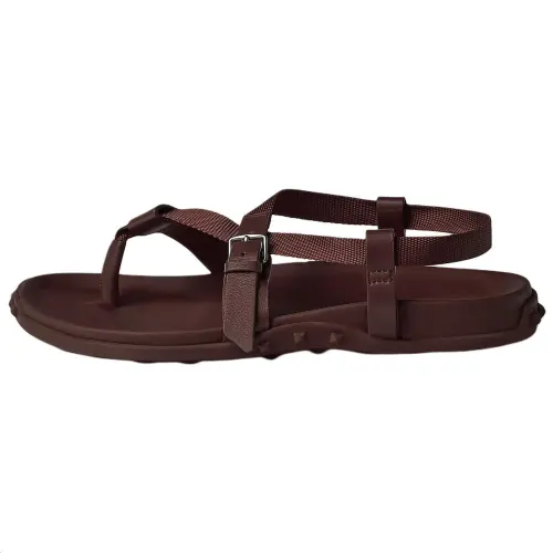 HERMES Inboard One Strap Sandals Women's Brown
