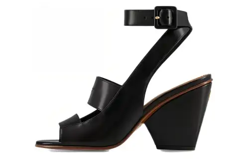 LOUIS VUITTON Trinity Leather Casual Sandal Women's Black
