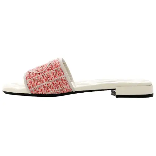 PRADA Rubber Quick Dry Slide Slippers Women's Red