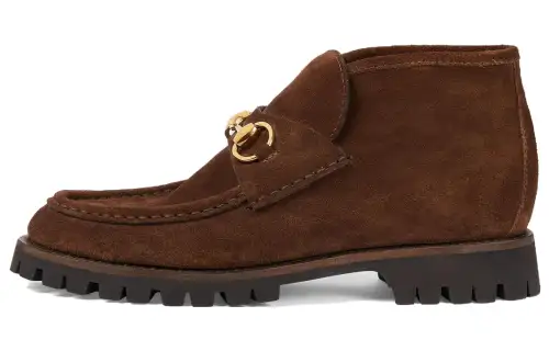 Gucci Wmns Horsebit Ankle Boot 'Washed Brown' Women's