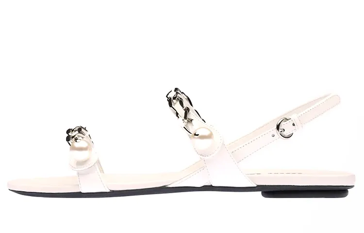 MIU MIU One Strap Sandals Women's White