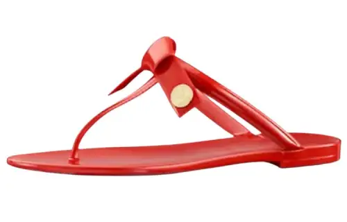 LOUIS VUITTON Flip Flops Women's Red