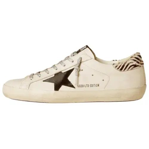Golden Goose Super Star Low top Skateboard Shoes Men's White