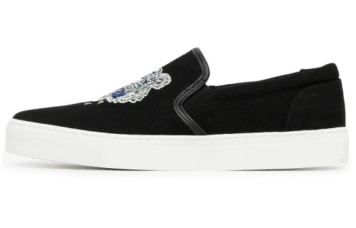 KENZO Tiger Low top Stylish Skateboarding Shoes Men's Black