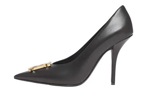 Burberry Slim Heel High Heels Women's Black