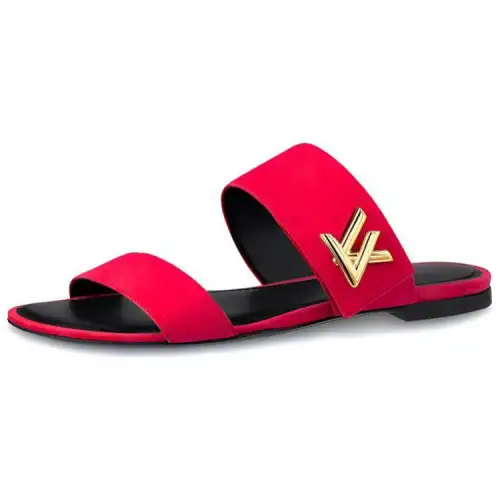 LOUIS VUITTON Horizon Slide Slippers Women's Pink