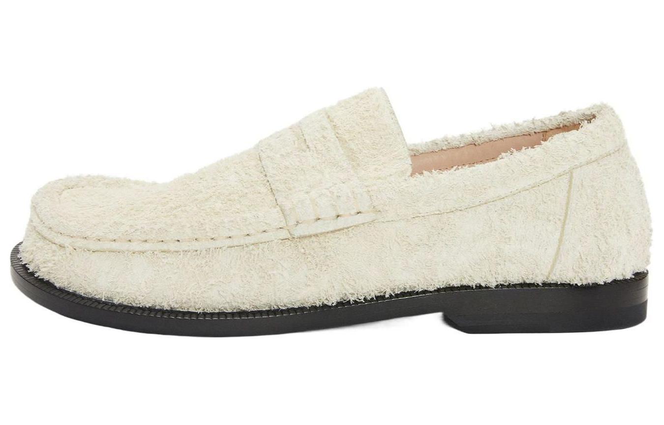 LOEWE Campo Brushed Suede Loafers