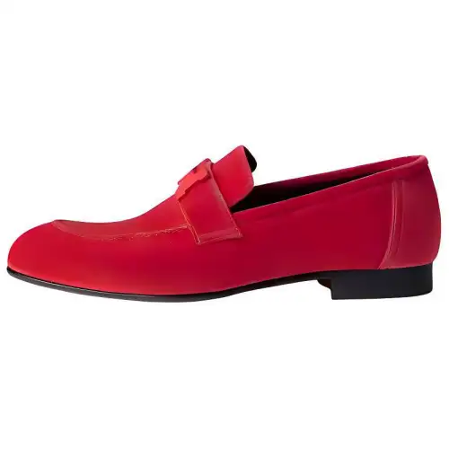 HERMES PARIS Loafers Women's Red