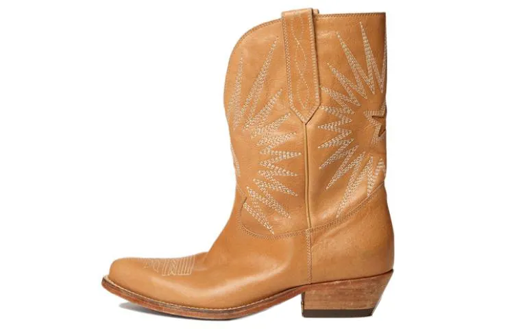 Golden Goose Wish Star Ankle Boots Women's Brown