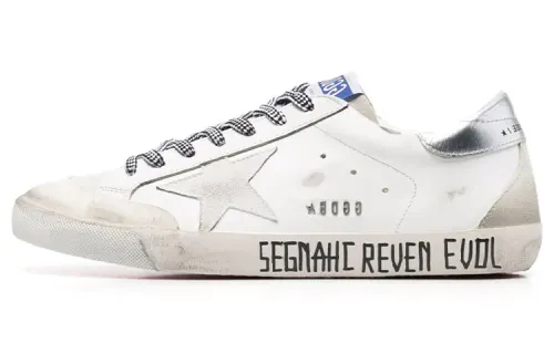 Golden Goose Super Star Low top Stylish Skateboarding Shoes Men's White