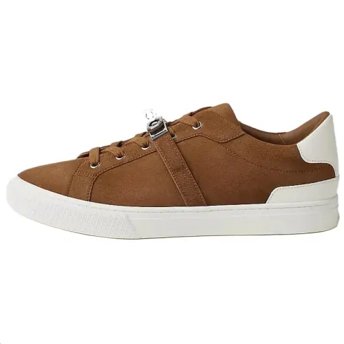 HERMES Day Low top Skateboard Shoes Men's Brown