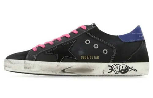 Golden Goose Super Star Skateboard Shoes Men's Low Top Black