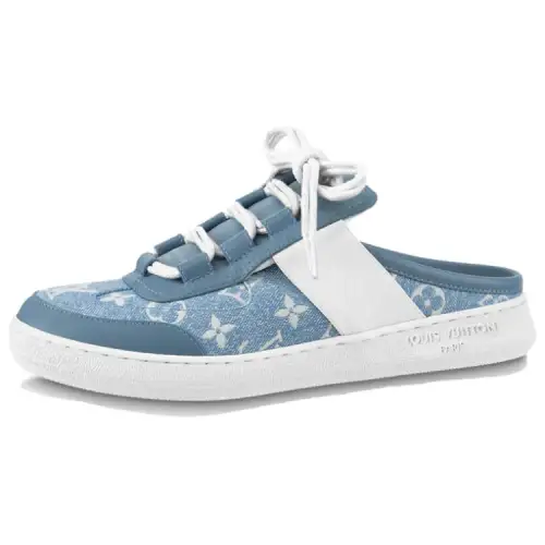 LOUIS VUITTON Lous No Special Function No Special Function Closed Toe Slippers Women's Blue
