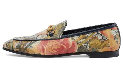 GUCCI Jordaan Loafers Women's Multicolor