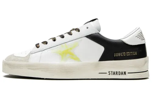 Golden Goose Stardan Skateboard Shoes Women's Low Top White/Black