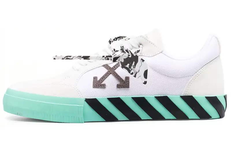 OFF WHITE Vulc Low White Grey Mint Green