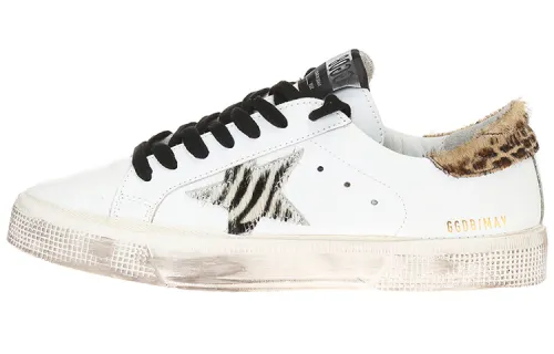 Golden Goose Super Star Leather Low top Skateboard Shoes Women's White Black Yellow