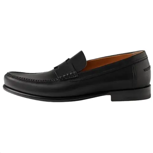 HERMES Kennedy Calfskin Casual Shoes 2.3cm Men's Black