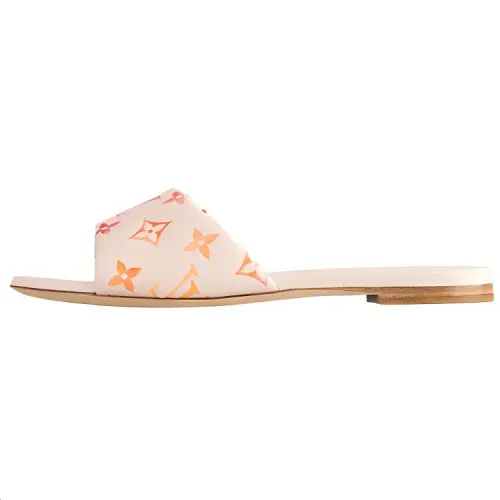 LOUIS VUITTON Revival Slide Slippers Women's Pink