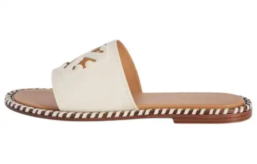 OFF-WHITE Twist Arrow-embossed Leather Slides