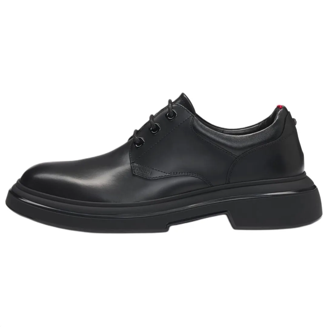HUGO BOSS Cow Leather Dress Shoes Men's Black